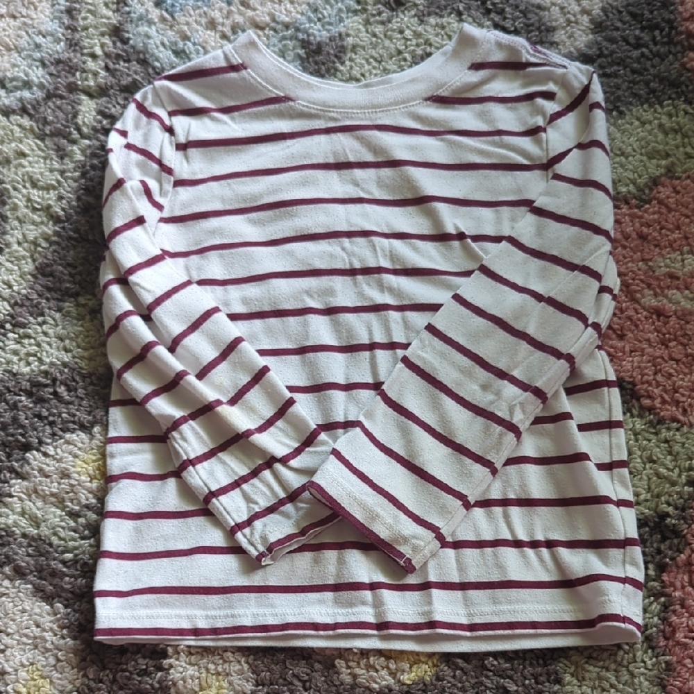 Striped Long Sleeve Kids Shirt